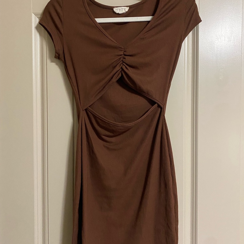 Casual Brown Women's Dress